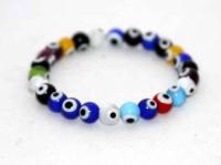 Karkötő festett üveggolyókkal (szemes)