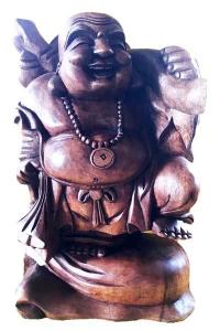 Nevető Buddha szobor zsákkal 40 cm