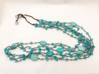 Hosszú nyaklánc türkiz