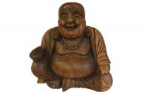 Nevető Buddha szobor Barna (30cm)