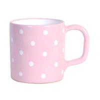 Pöttyös nagyon nagy bögre RÓZSASZíN