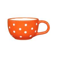 Pöttyös teázós csésze NARANCS