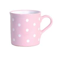 Pöttyös nagy bögre RÓZSASZíN