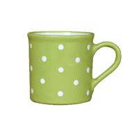 Pöttyös nagy bögre VILÁGOSZÖLD