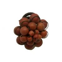 Gyűrű kőgombóc barna