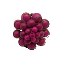 Gyűrű kőgombóc lila