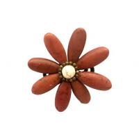 Gyűrű VIRÁG nagy (barna)