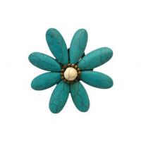 Gyűrű VIRÁG nagy (türkiz)