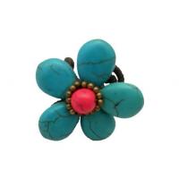 Gyűrű VIRÁG 2 (türkiz)