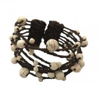 Memória karkötő fehér kő